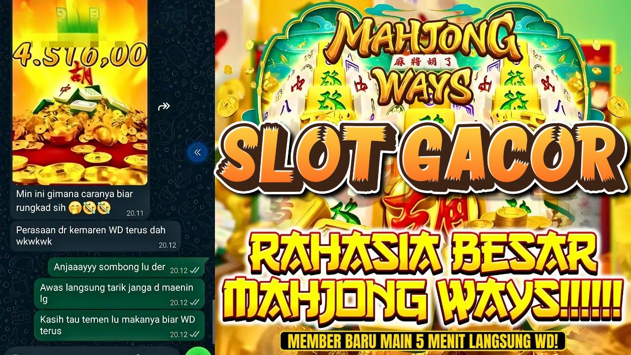 Cuan Besar Hanya Dengan Mahjong Ways di GACORWIN55: Pola Gacor Paling Ampuh Tahun Ini!